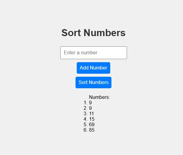 Sort Method – screenshot 1