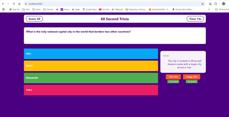 60 Second Trivia Challenge – screenshot 4