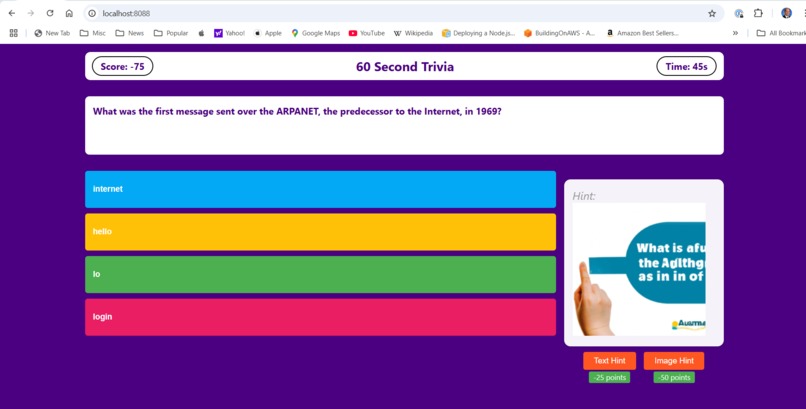 60 Second Trivia Challenge – screenshot 2