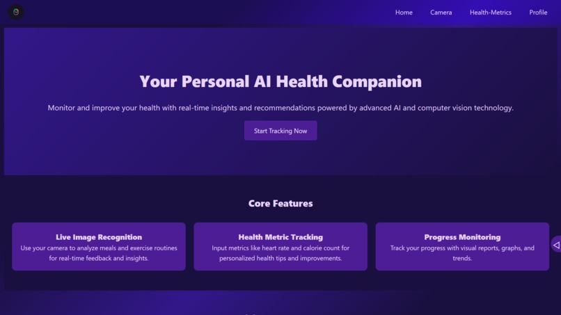 Visionary-Health-Tracker – screenshot 1