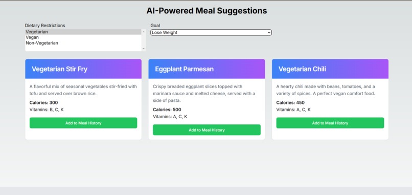 SmartPlates: AI-Powered Meal Suggestion – screenshot 5