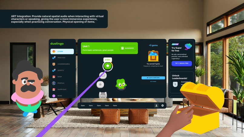 XR Duolingo – screenshot 5