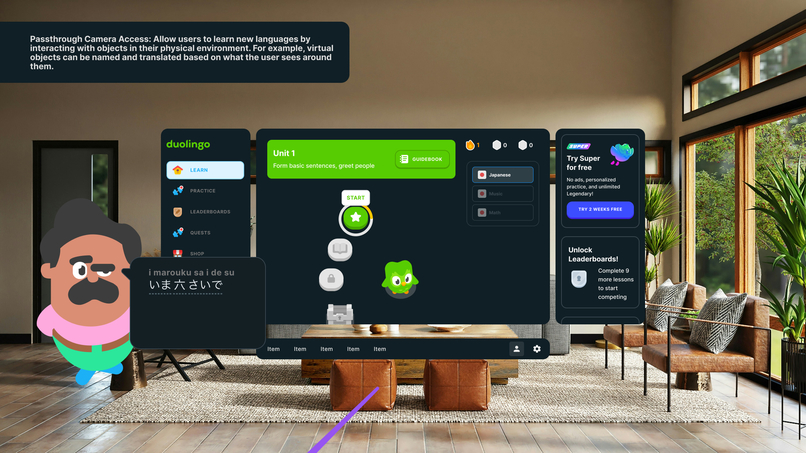 XR Duolingo – screenshot 4