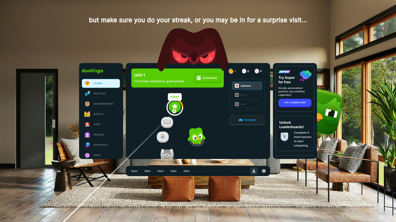 XR Duolingo – screenshot 7