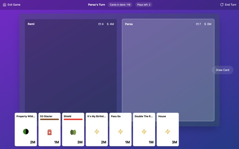Monopoly Deal AWS Service Edition – screenshot 1