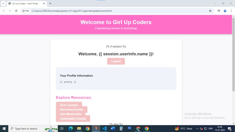 Girl Up Coders Autho – screenshot 3