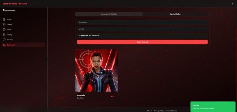 Black Widow Fan Site – screenshot 9