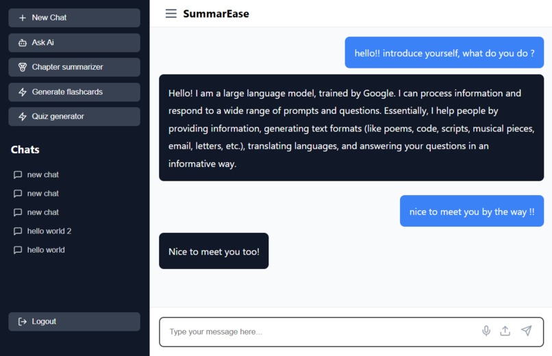 SummarEase Ai – screenshot 1