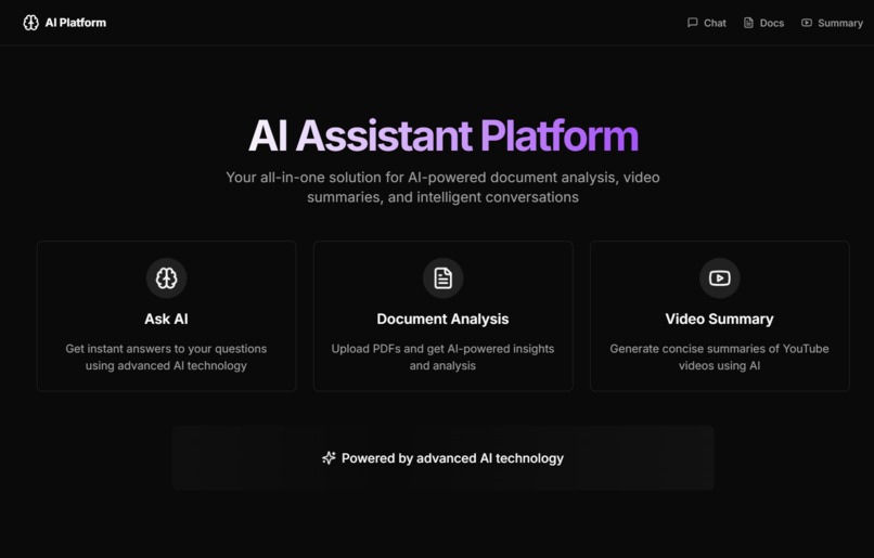 AI Assistant Platform – screenshot 1