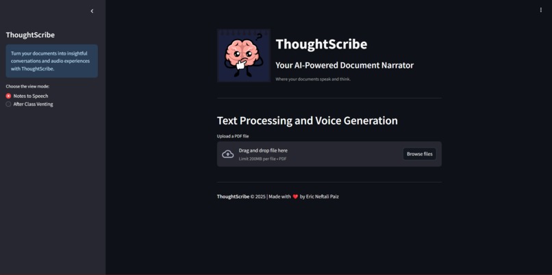 ThoughtScribe – screenshot 1