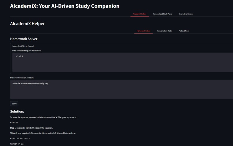 AIcademiX – screenshot 1