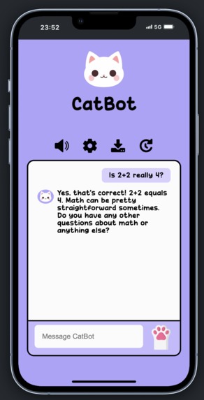 CatBot – screenshot 2