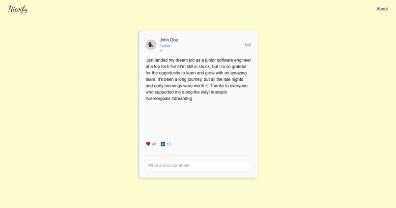 Niceify – screenshot 1