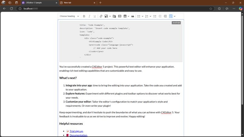 CKEditor Template Integrator – screenshot 1