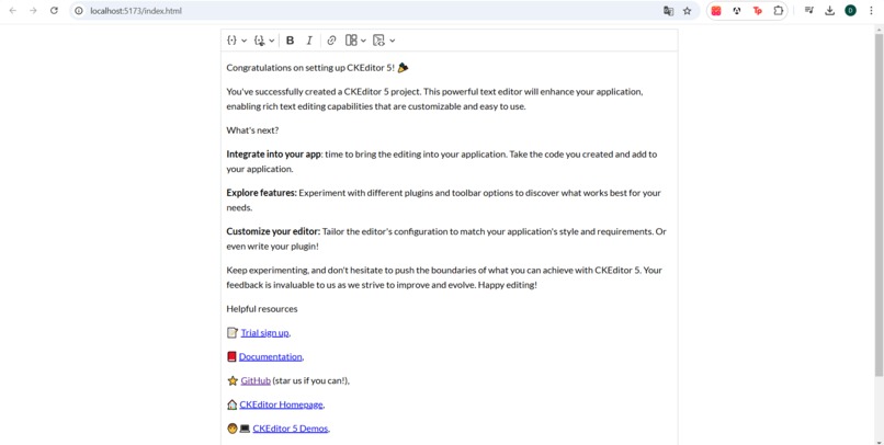 Use Builder to create a starter project – screenshot 1