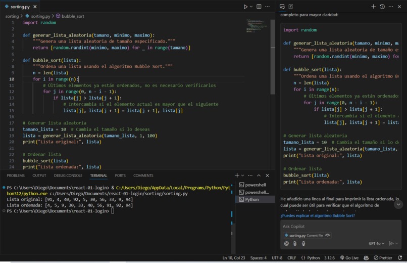 Write a Sorting Method – screenshot 1