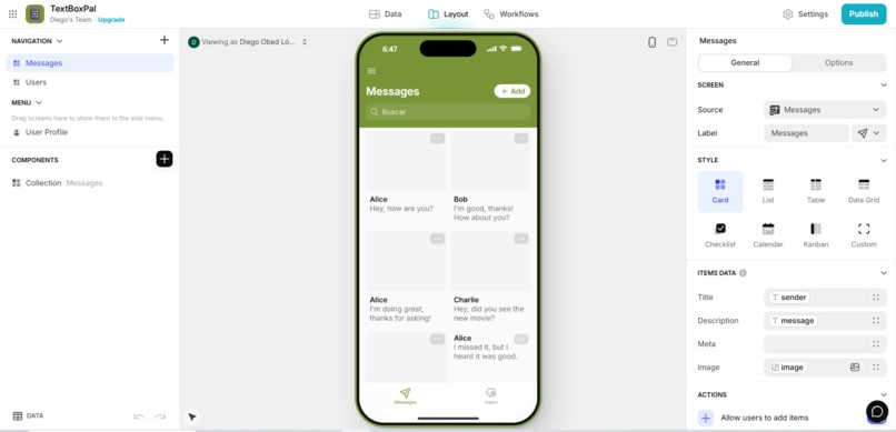 Try using a Low or No Code tool – screenshot 1
