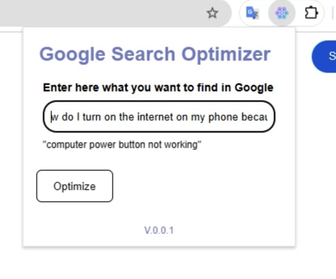 Search-query-optimizer – screenshot 1