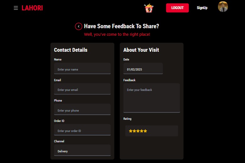Food Ordering Website – screenshot 4