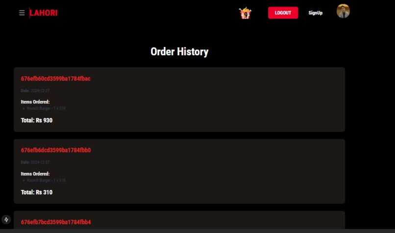Food Ordering Website – screenshot 10