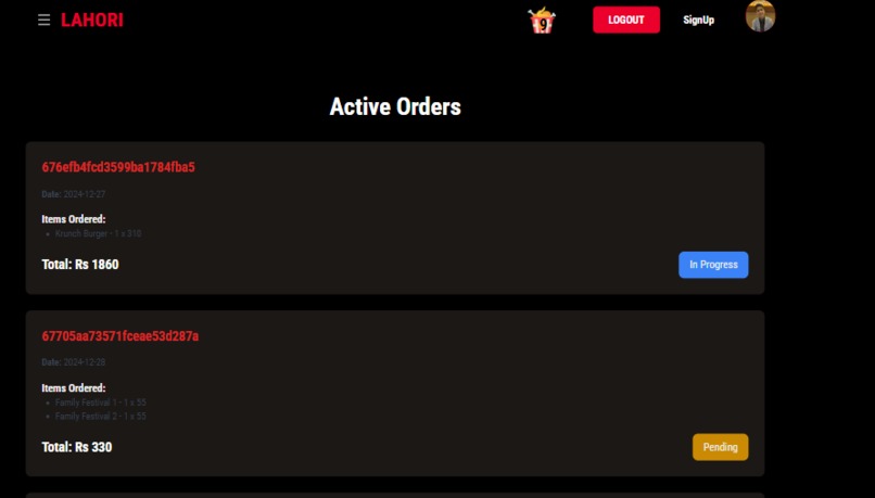 Food Ordering Website – screenshot 11
