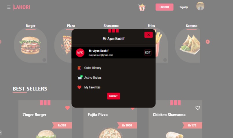 Food Ordering Website – screenshot 12