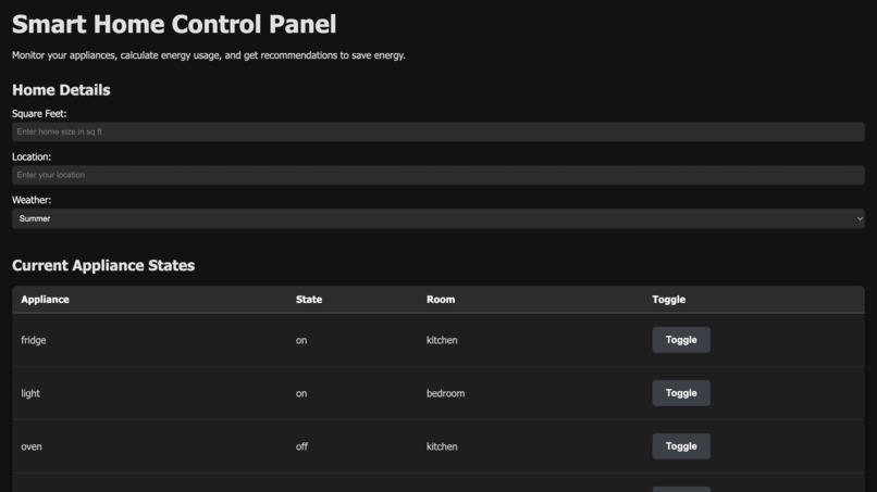 Smart Home Energy Advisor – screenshot 1