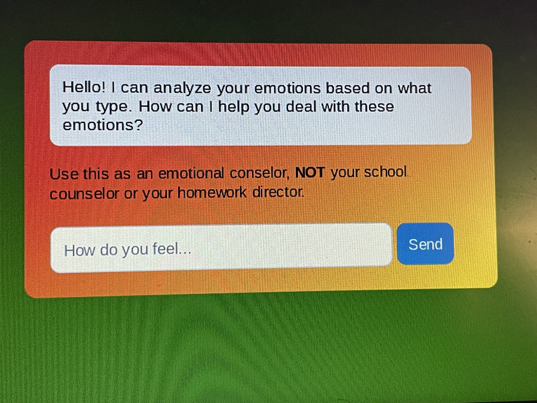 Ml Emotion Analyser Chatbot – screenshot 1