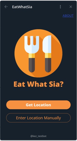 Eat What Sia? Bot – screenshot 1