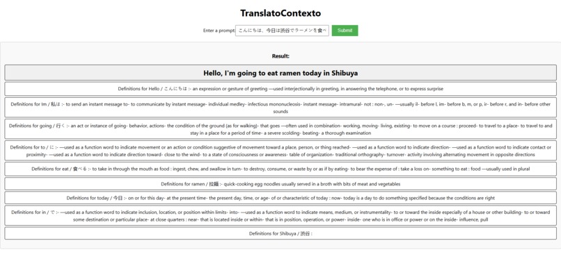 TranslatoContexto – screenshot 1