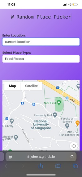 W Random Place – screenshot 1