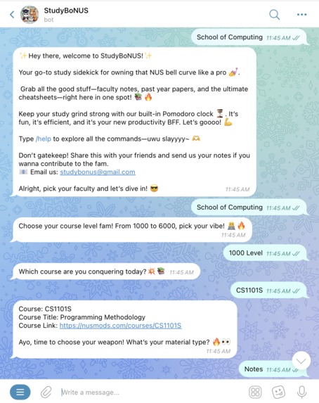 StudyBoNUS – screenshot 3