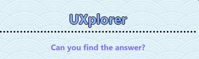UXplorer – screenshot 1