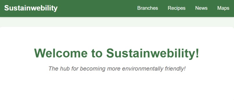 Sustainwebility – screenshot 1