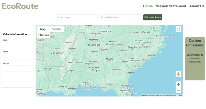 EcoRoute – screenshot 1