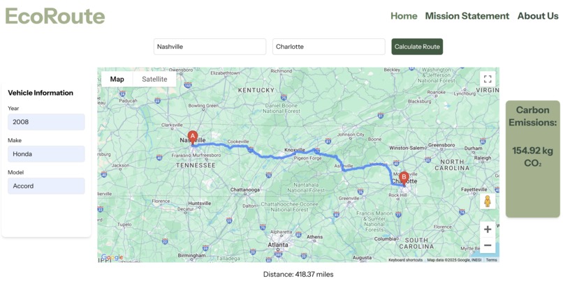 EcoRoute – screenshot 2