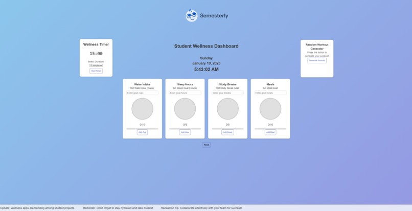 Semesterly – screenshot 1