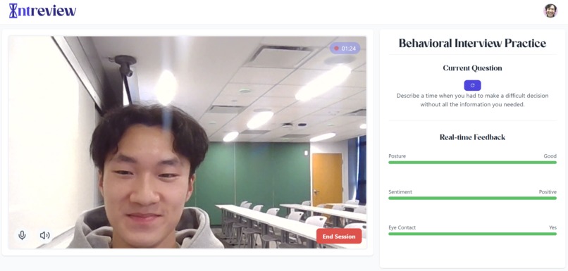 Intreview – screenshot 1