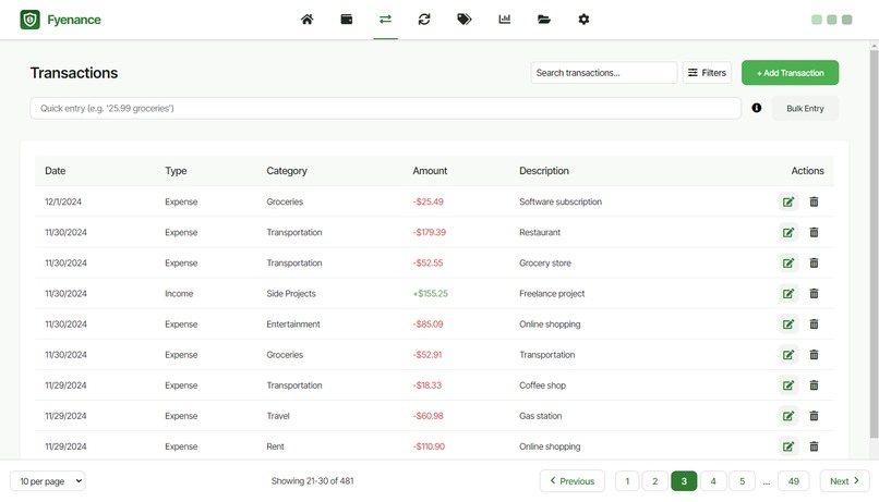 Fyenance – screenshot 5