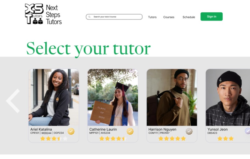 Next Steps Tutors – screenshot 1
