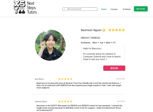 Next Steps Tutors – screenshot 3