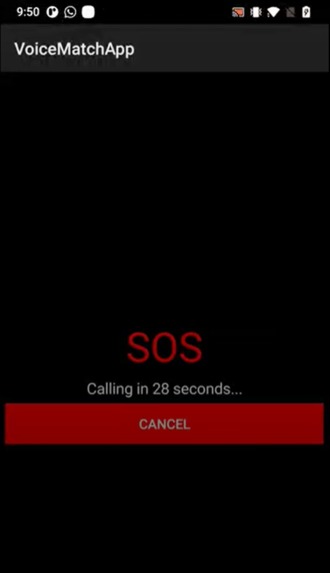Voice Match SOS – screenshot 1
