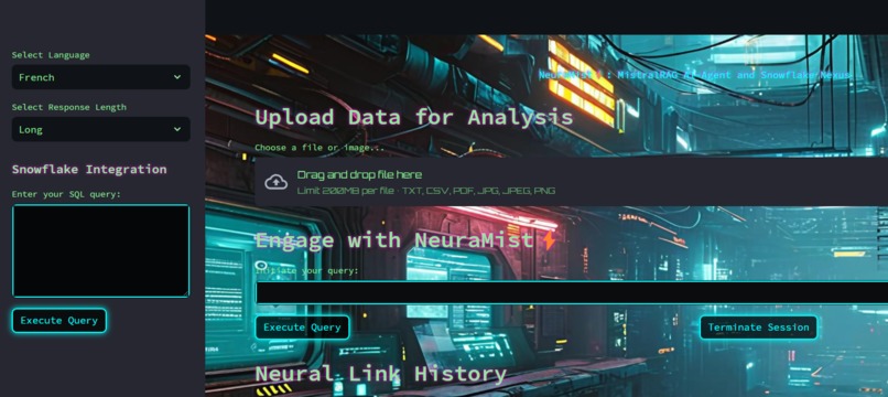 NeuraMist :  MistralRAG AI-Agent and Snowflake Nexus – screenshot 5
