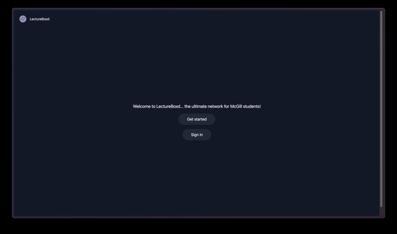 LectureBoxd – screenshot 1