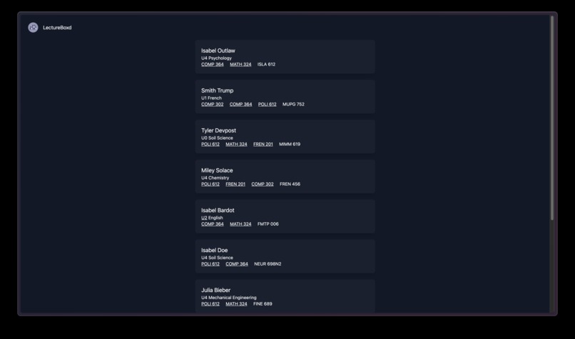 LectureBoxd – screenshot 3