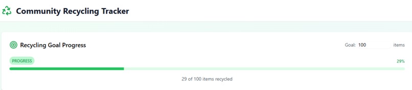Community Recycling Tracker – screenshot 1