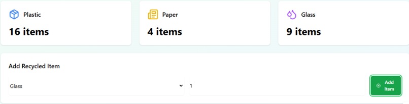 Community Recycling Tracker – screenshot 2