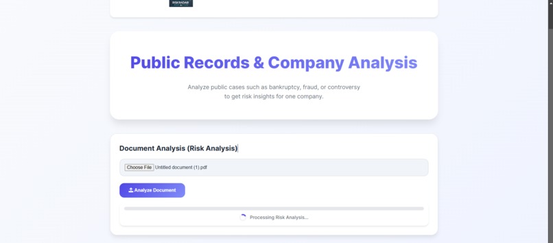 RiskRadar AI – screenshot 6