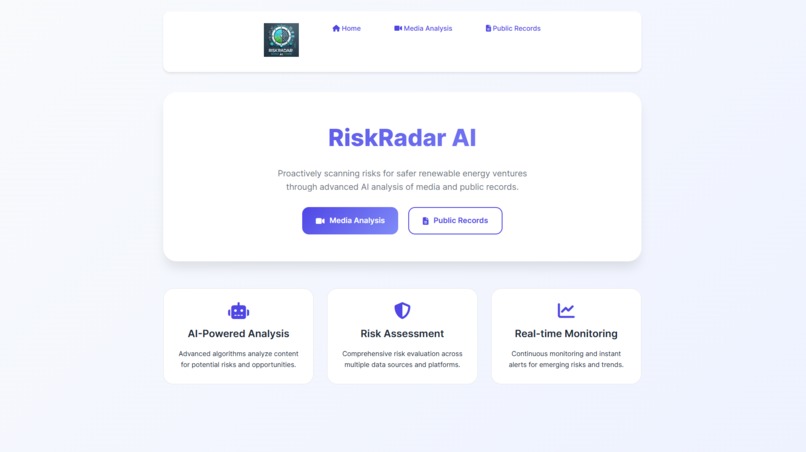 RiskRadar AI – screenshot 1
