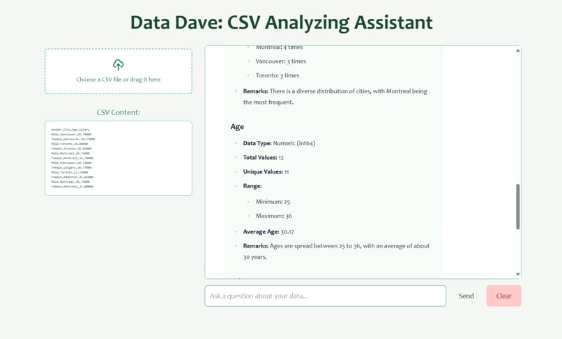 Data Dave – screenshot 1